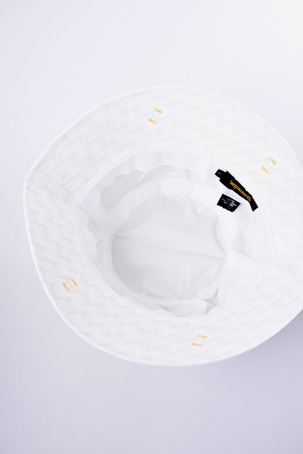 RAIN BUCKET HAT No.2 / オリジナルテキスタイル レインバケットハット (モノホワイト)
