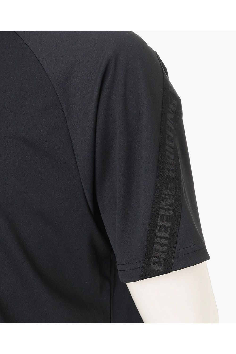 【26SS】 CE MEN’S BACK LOGO LINE HIGHNECK RF / ロゴテープ リラックスフィット モックネックTシャツ (ブラック)