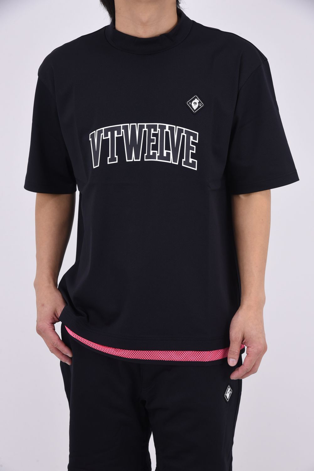 【26SS】 SNEAK MOCK / スニーク モックネックTシャツ (ブラック)