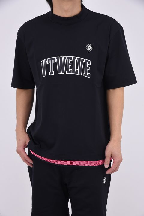 【26SS】 SNEAK MOCK / スニーク モックネックTシャツ (ブラック)