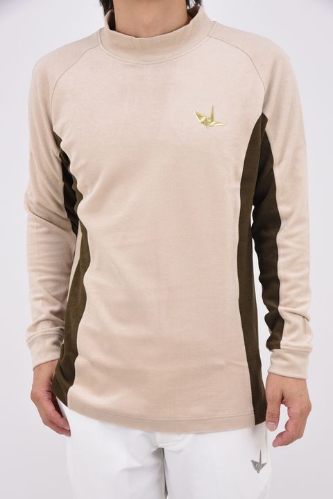 【26AW】 Side Panel Mock NeckLong Sleeve / サイド パネル モックネック (ベージュ)