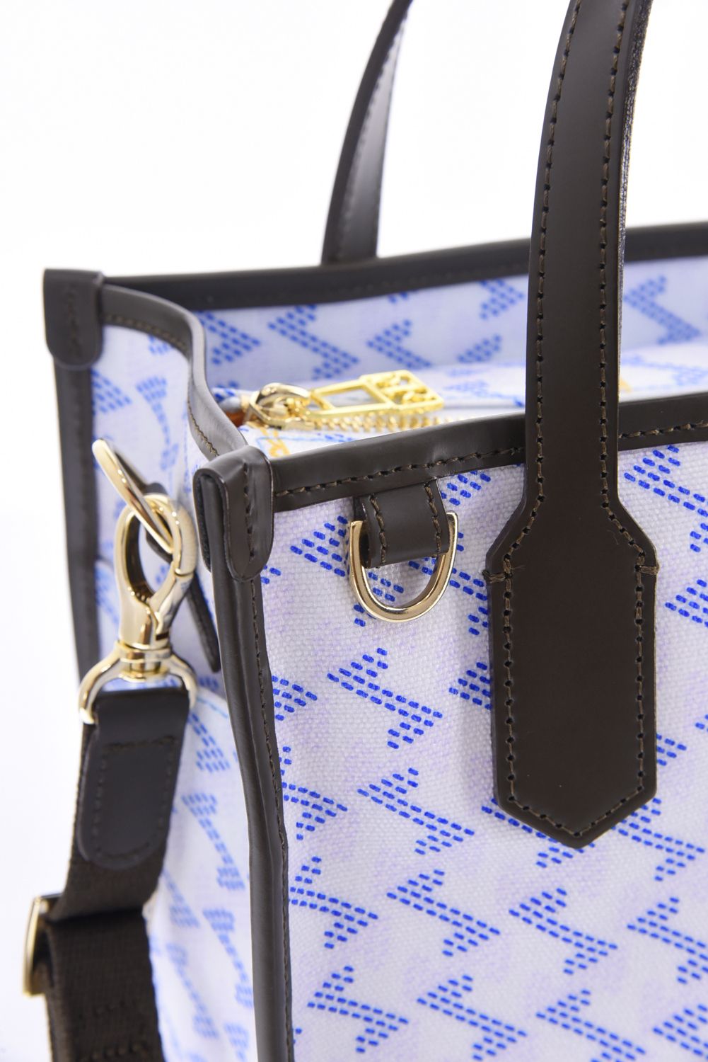 【26SS】  LANIUS SQUARE MINI (ラニウス スクエア ミニ) / ブランドオリジナルテキスタイル カートバッグ （アクア）