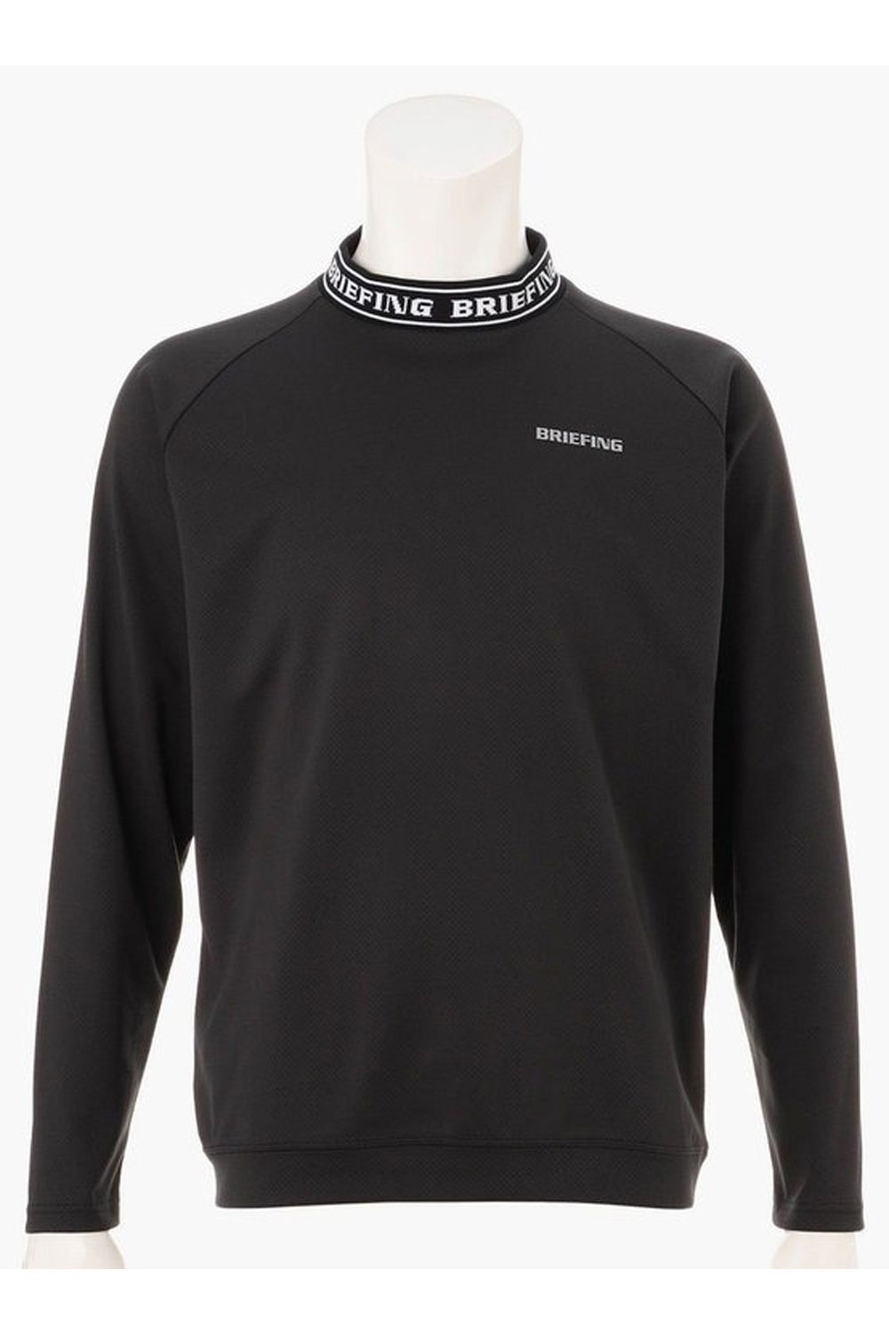【26AW】 MS NECK LOGO LS HIGHNECK RF / ロゴ ロングスリーブ ハイネック (ブラック)