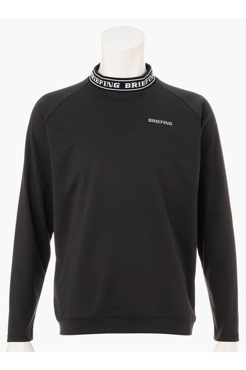 【26AW】 MS NECK LOGO LS HIGHNECK RF / ロゴ ロングスリーブ ハイネック (ブラック)