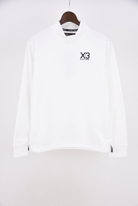 【25AW】 BACK LINE LOGO LONG SLEEVE HIGH NECK / バック ライン ロゴ 長袖 ハイネック (ホワイト)