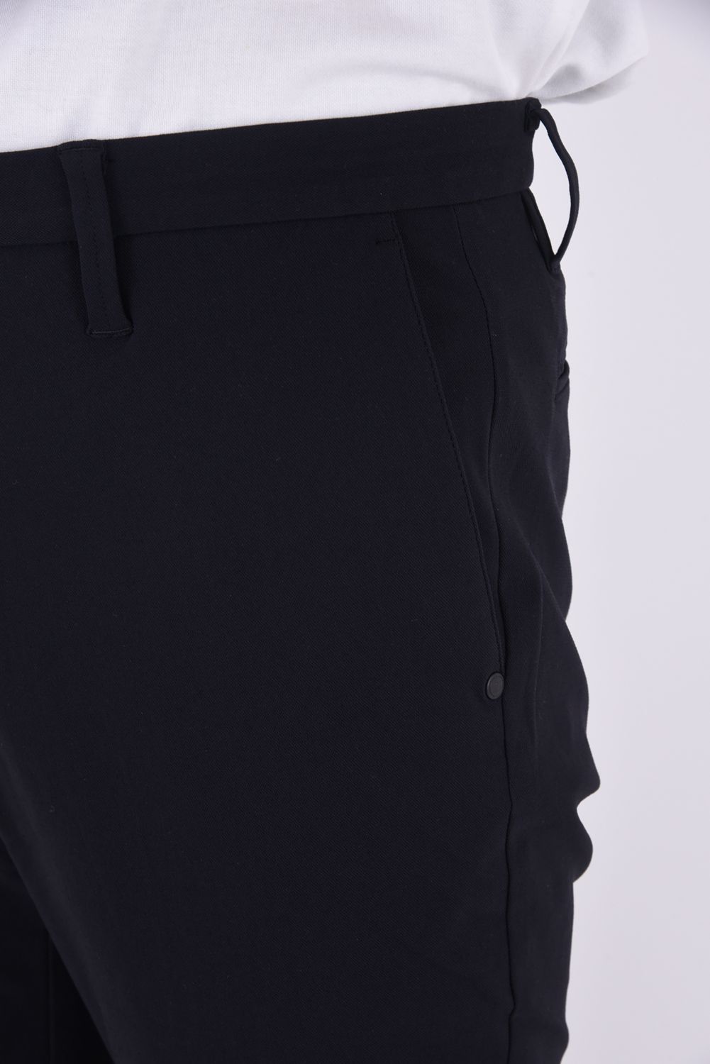 【25SS】 MENS BASIC PANTS / ベーシック フルレングス ストレッチ パンツ (ブラック)