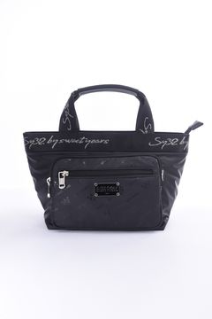 POCKET CART BAG / スムース合皮素材 フロントポケット カートバッグ (ブラック)