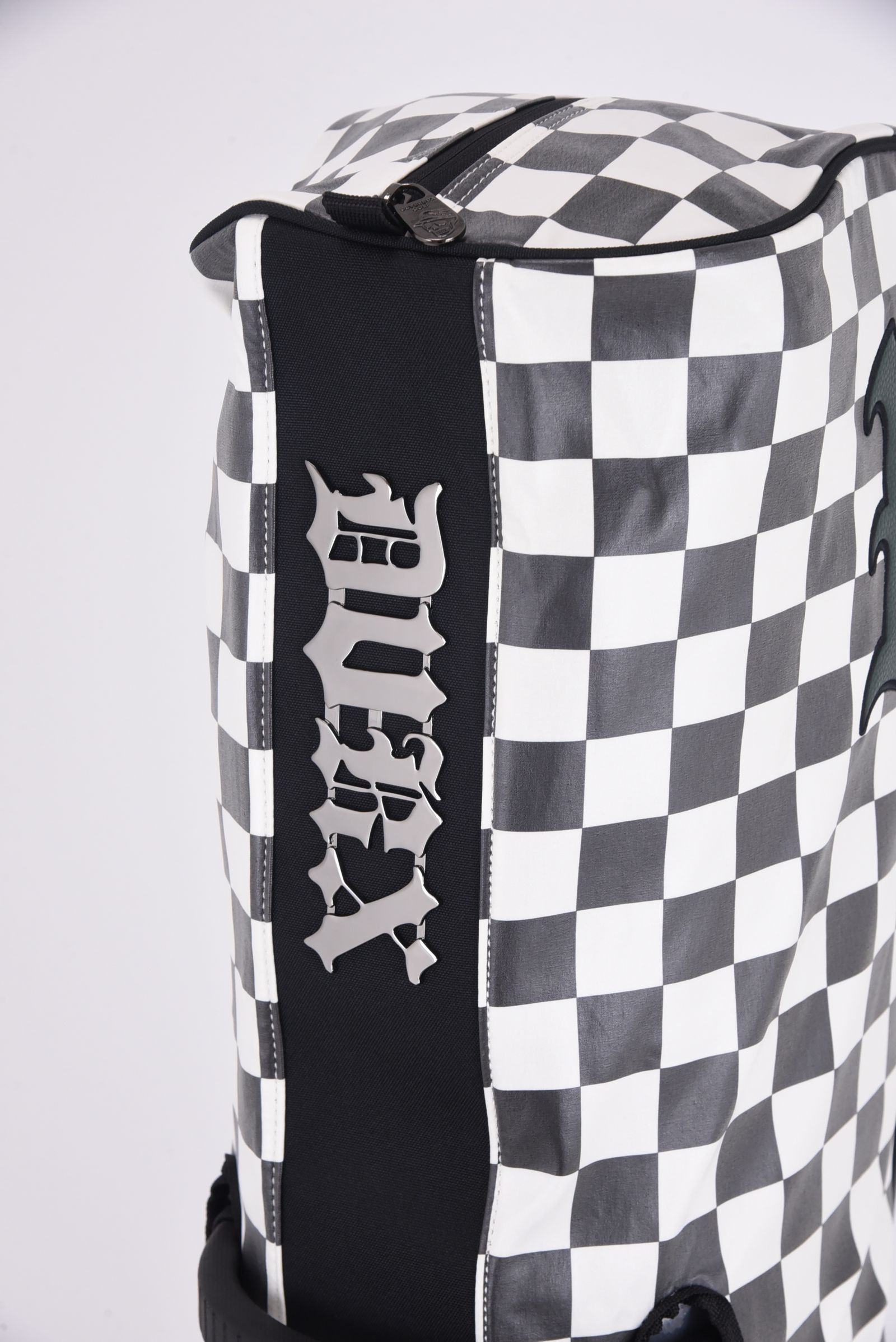 【銀行振込・代金引換不可】【返品・交換不可】 ALL CHECKER CADDIE BAG / 総チェック柄 スタンドタイプ キャディバッグ (ホワイト)