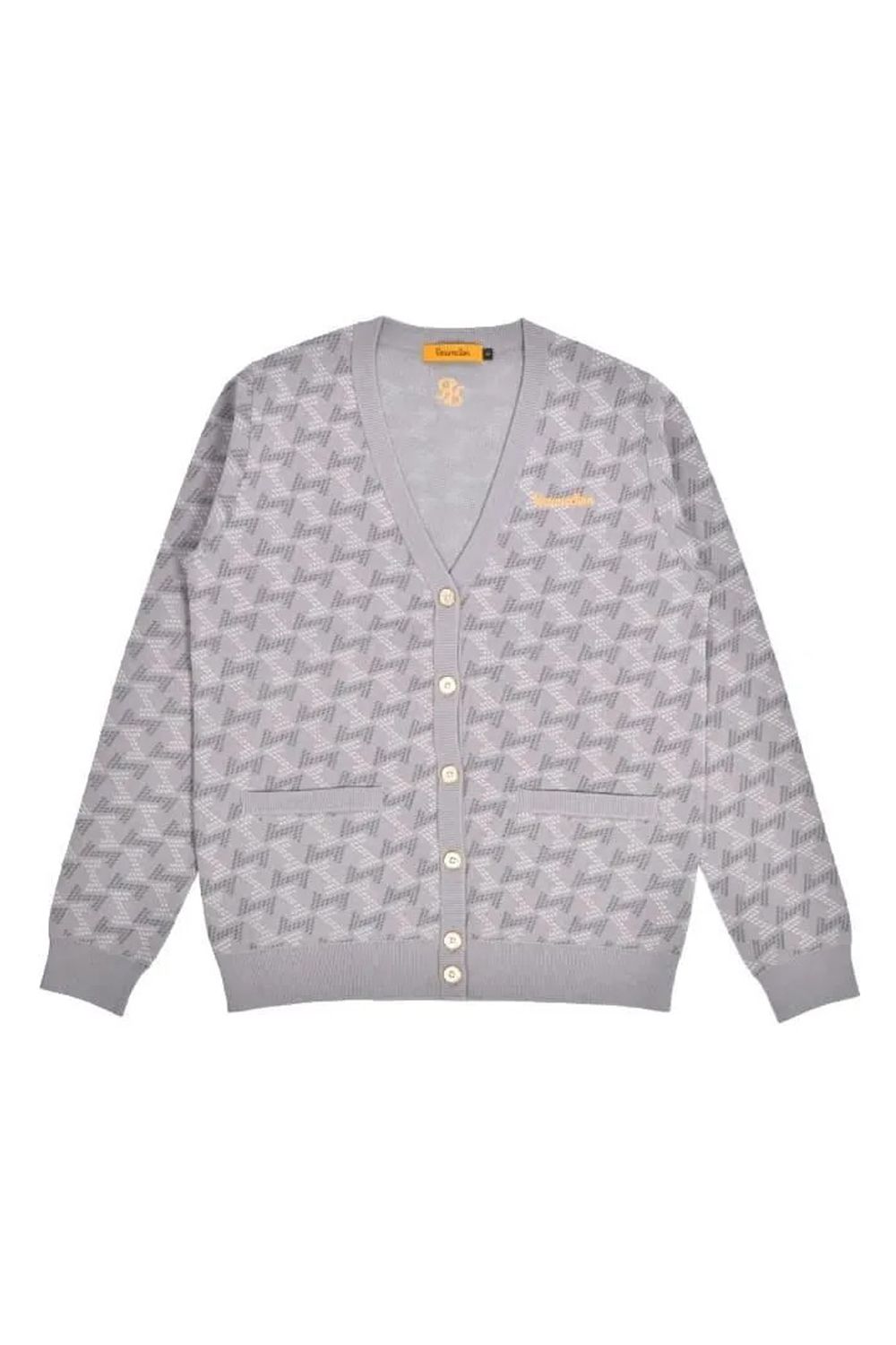 【25AW】【レディース】 GM JACQUARD KNIT CARDIGAN / GMジャガード ニットカーディガン (グレー)*