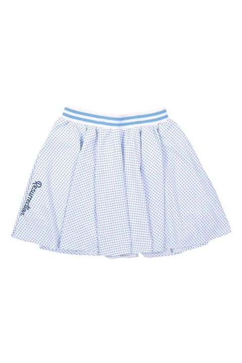 【26SS】【レディース】 GINGHAM CHECK FLARE SKIRT / ギンガムチェック フレアスカート (サックス)*