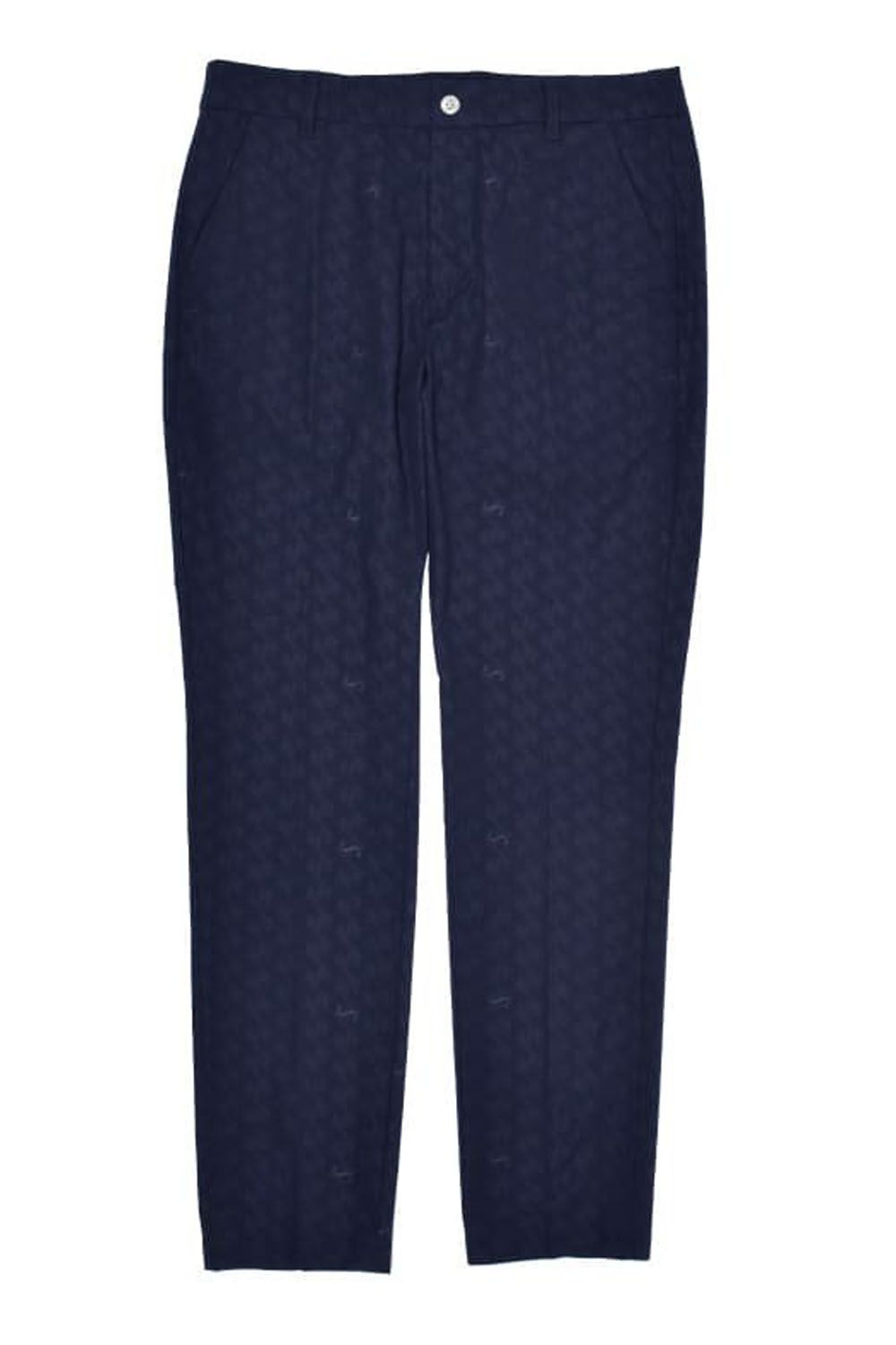 【25SS】GM EMBOSS LONG PANTS / オリジナルテキスタイル ロングパンツ (ネイビー)*