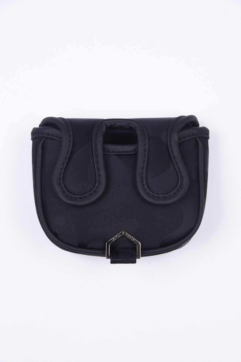 PREMIUM GAUGE MALLET COVER / コーデュラナイロン レザーパイピング オリジナルカモジャカード マレットタイプ パターカバー (ブラック)