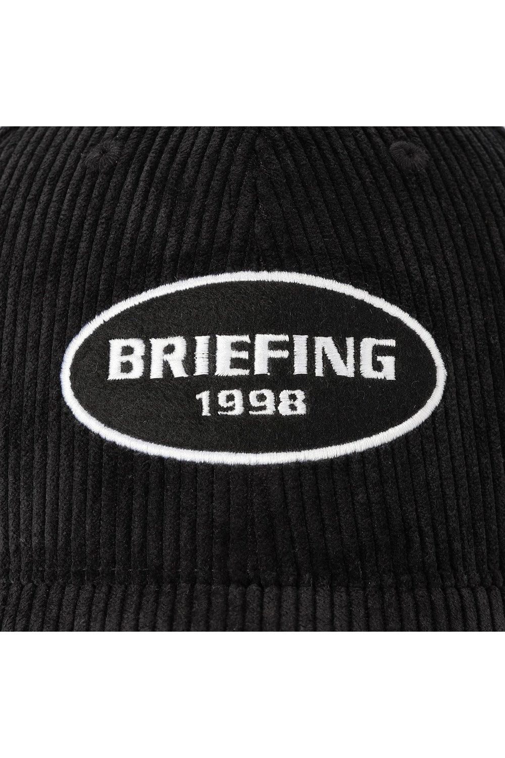 【26AW】 MEN’S CORDUROY OVAL LOGO CAP / コーデュロイ生地 オーバルロゴワッペン キャップ (ブラック)