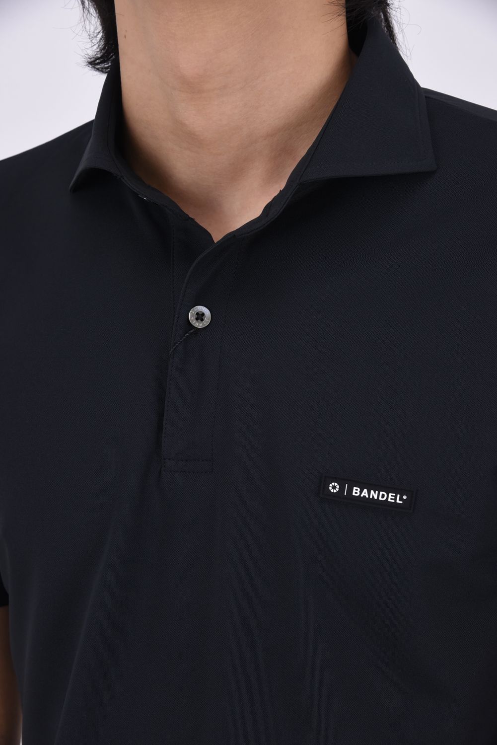 【26SS】 CONCEPT NOTES TAPING POLO SHIRT / カノコ素材 デザインテープ ポロシャツ (ブラック)