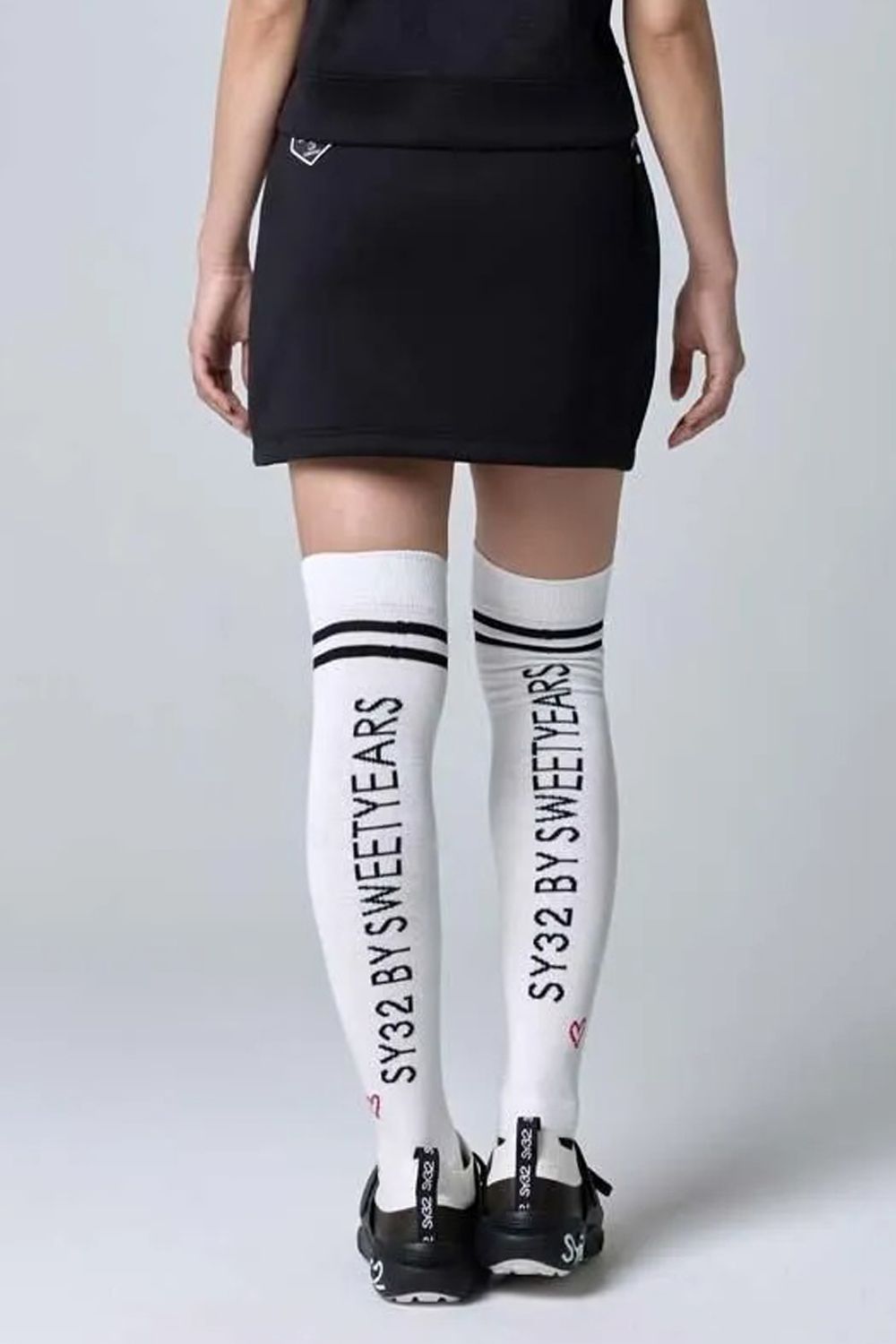 【26AW】【レディース】 DOUBLE MESH KNIT SKIRT / メッシュジャカード ダンボールニット スカート (ブラック)*