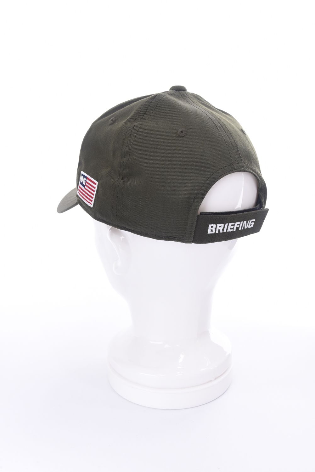 BRIEFING オリーブ キャップ ロゴ刺繍 BRIEFING - MENS BASIC CAP / ロゴ刺繍 ベーシック ベースボール