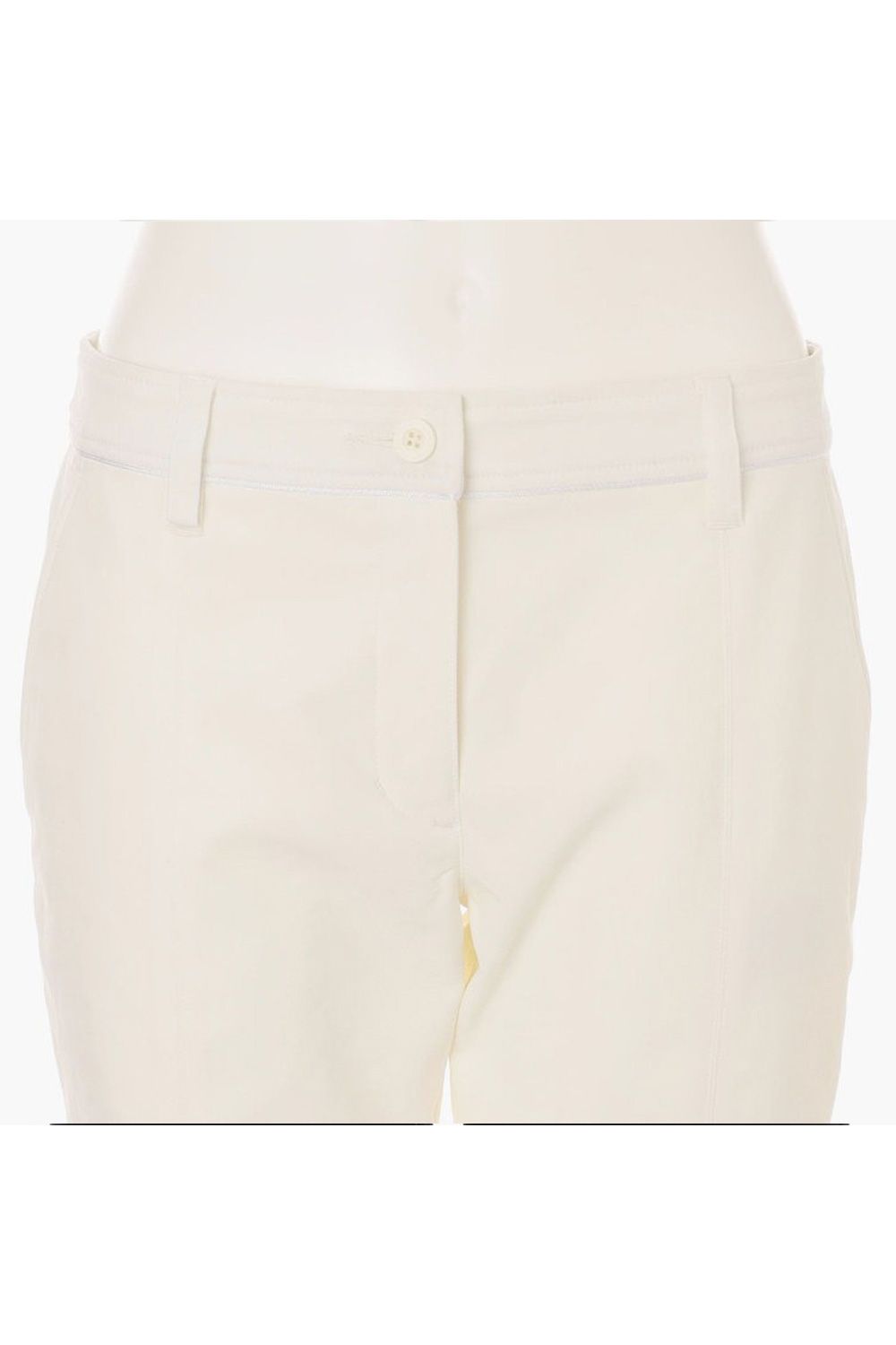 【25AW】【レディース】WS WR STRETCH CENTER STITCH SLIT PANTS / ストレッチパンツ (ホワイト)