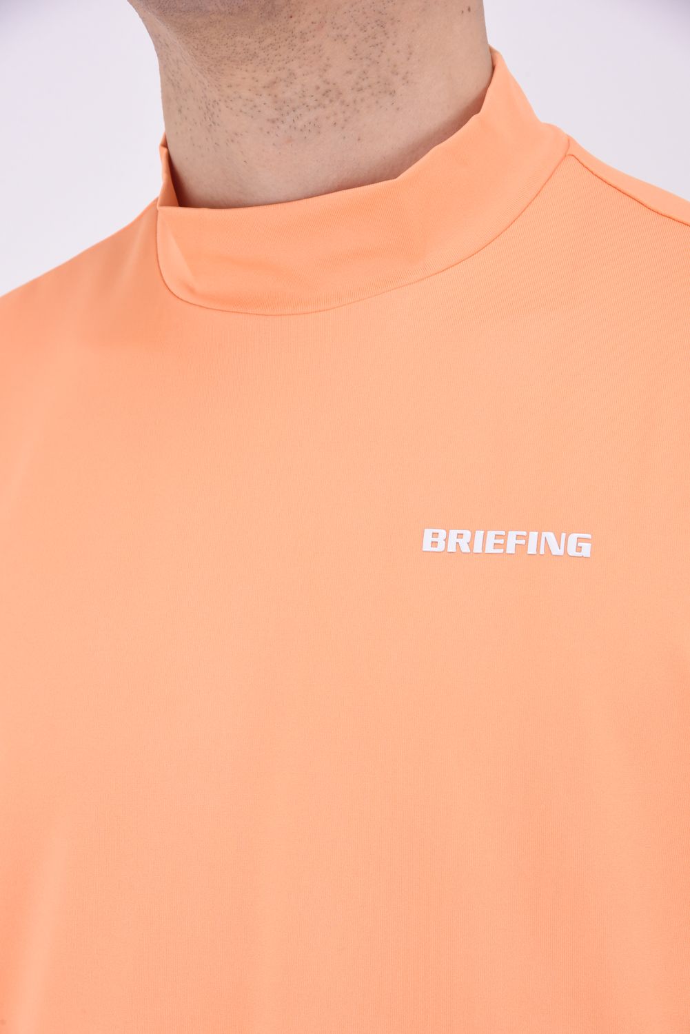 BRIEFING - 【24SS】 MENS BACK LOGO LINE HIGH NECK RELAXED FIT 