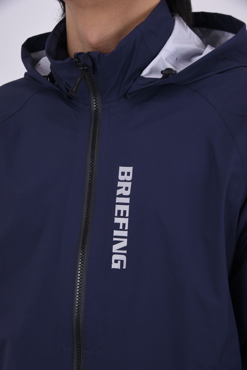 【26SS】 MEN'S WATERPROOF BLOUSON / マイクロリップナイロン 2WAYレインジャケット (ネイビー)