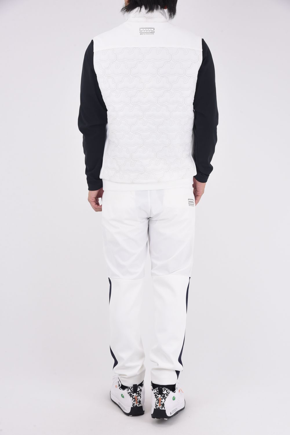 【25AW】 GEOMETRIC WAVE QUILTING PANTS / ジオメトリックウェーブ ハイブリッドキルティングパンツ (ホワイト)