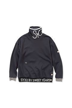 【レディース】 NECK LOGO HIGH NECK SHIRTS / ロゴリブ ロングスリーブ ハイネックシャツ ブラック*