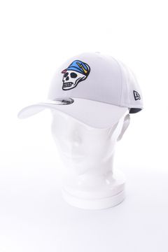 【26SS】 DVG NEWERA SKULL CAP / スカル刺繡 ベースボールキャップ (ホワイト)
