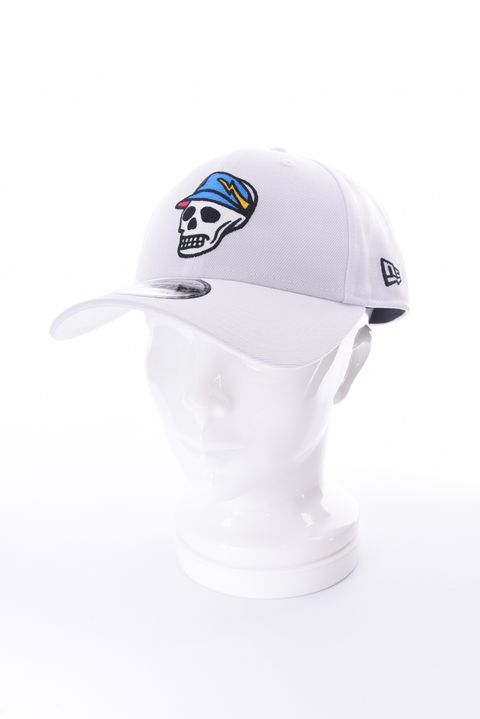 【26SS】 DVG NEWERA SKULL CAP / スカル刺繡 ベースボールキャップ (ホワイト)