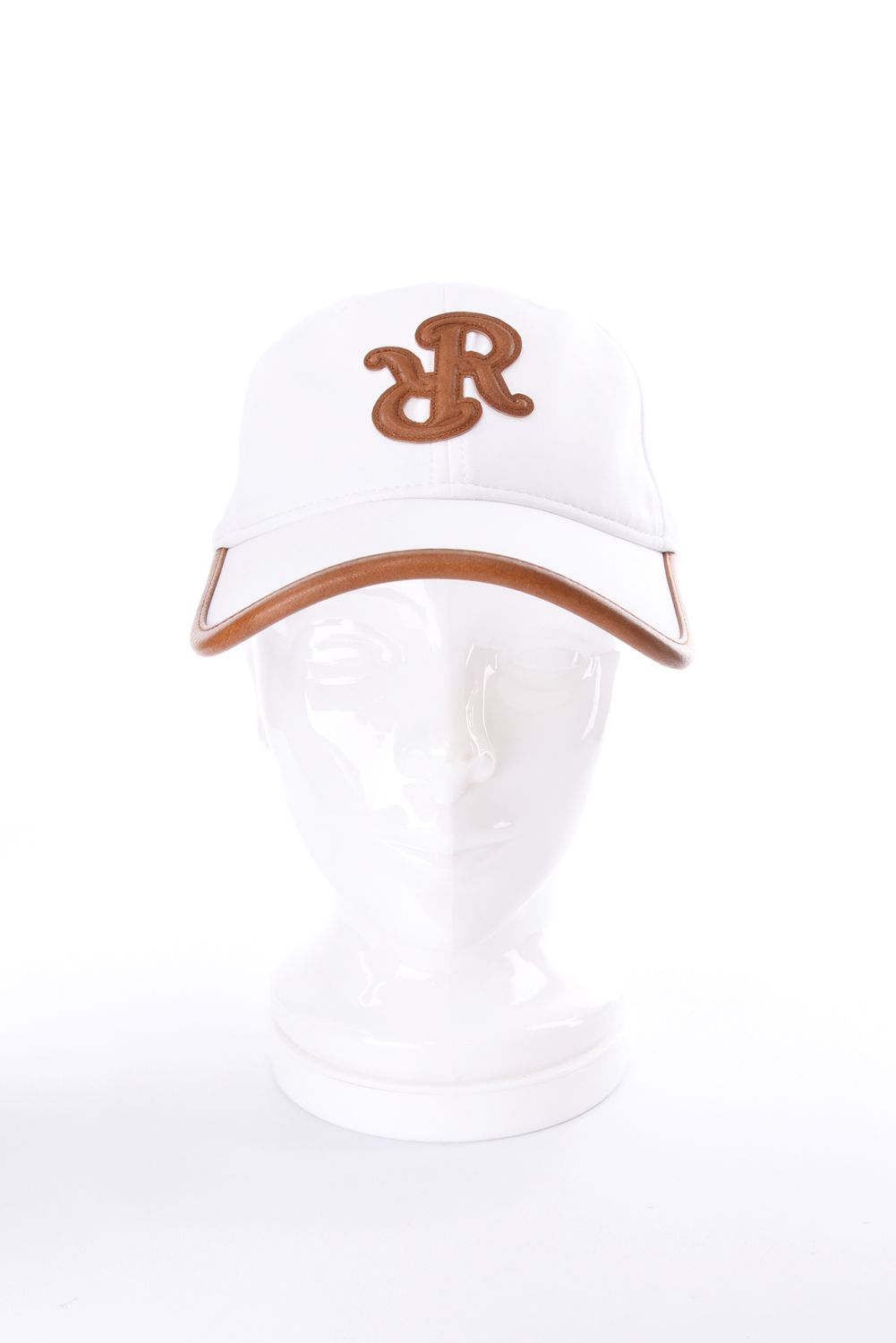【26AW】 LEATHER LOGO PIPING CAP / レザーロゴパイピングキャップ  (ホワイト)