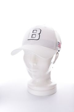 【26SS】 MEN’S INITIAL CAP / ブランドイニシャル刺繍 キャップ (ホワイト)