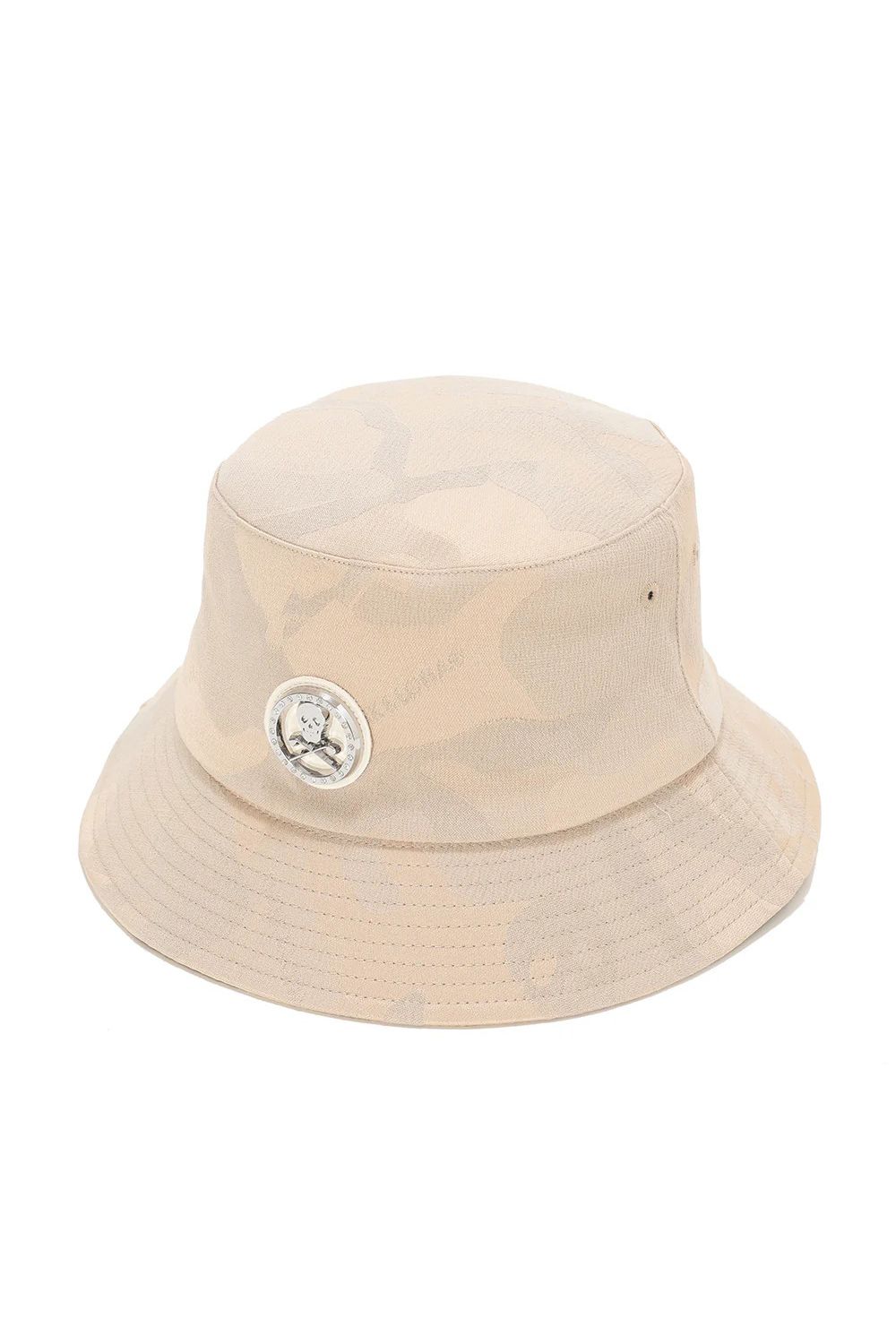 【26SS】 GAUGE CAMO BUCKET HAT / カモフラージュパターン メタルプレート バケットハット (ベージュ)