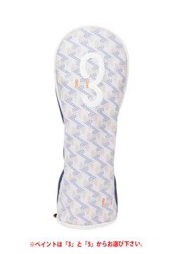 【10周年記念限定品】 PASSER (パッセル) / ブランドオリジナル テキスタイル フェアウェイウッドカバー (オーシャンホワイト)