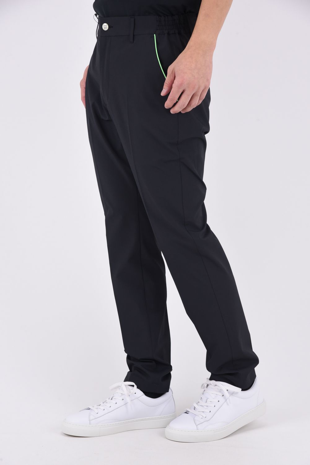 【26SS】 NEON LONG PANTS / ネオンシリーズ ブランドロゴ ロングパンツ (ブラック)*