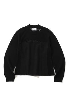 【2025AW】【レディース】 CORNEL CONTOUR FIT COMBO PULLOVER / メリノウール ブランドロゴ刺繍 クルーネックニット (ブラック)