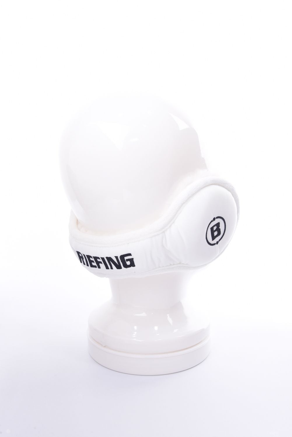 TWILL EAR MUFF / ロゴ ボア イヤーマフ (ホワイト)