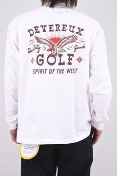 【26AW】 DVG spirit of the West MOCK TEE / バックプリント 長袖モックネックTシャツ (ホワイト)