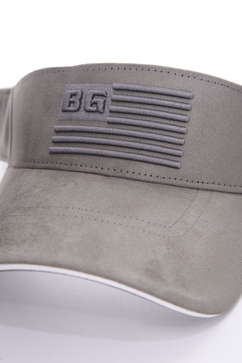 SUEDE VISOR / スウェード生地 サンバイザー (グレー)