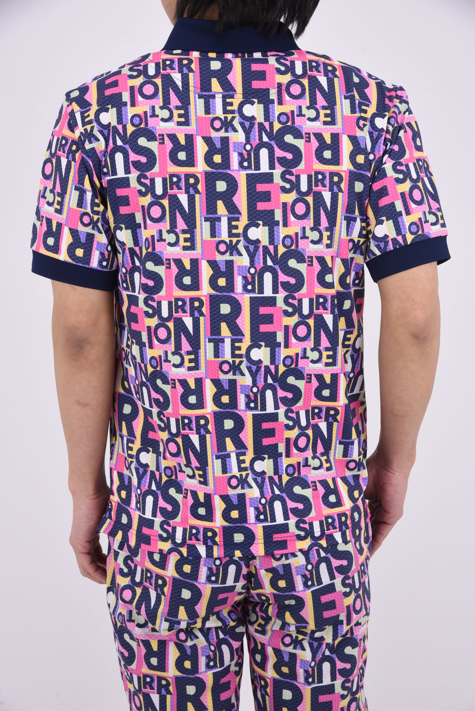 【26SS】 JUNCTION POLO / 総柄プリント ポロシャツ (トワイライトジャンクション)*