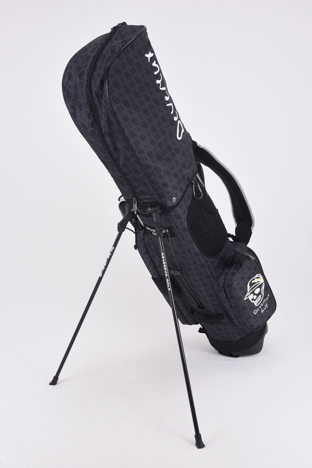 【銀行振込・代金引換不可】【返品・交換不可】 DG Monogram Caddie Bag / DGモノグラム総柄 スタンドタイプ キャディバッグ (ブラック)