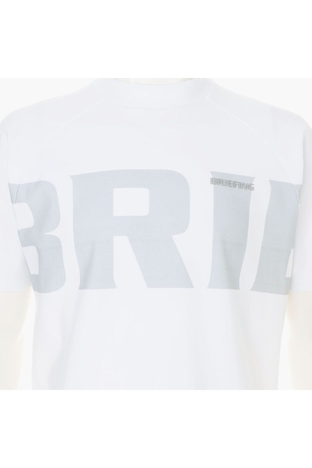 【26SS】 MEN’S BIG BEAT HIGHNECK / ビッグロゴ リラックスフィット モックネックTシャツ (ホワイト)