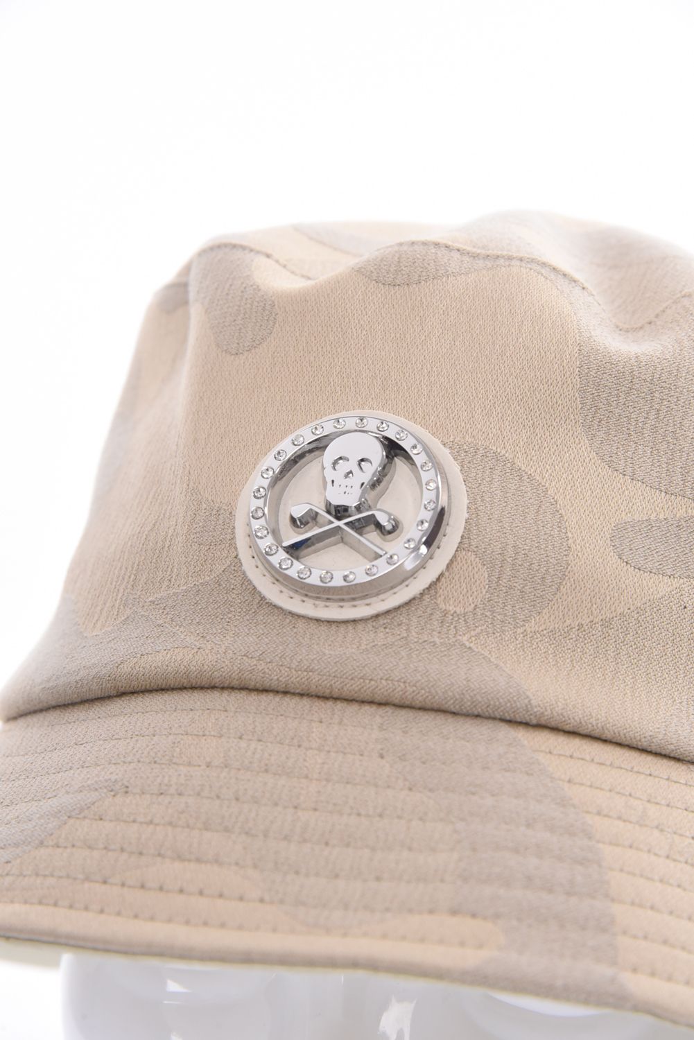 【26SS】 GAUGE CAMO BUCKET HAT / カモフラージュパターン メタルプレート バケットハット (ベージュ)