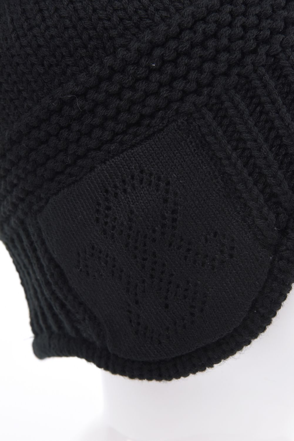 【26AW】 EAR WARMER KNIT CAP / イヤーウォーマー ニットキャップ  (ブラック)