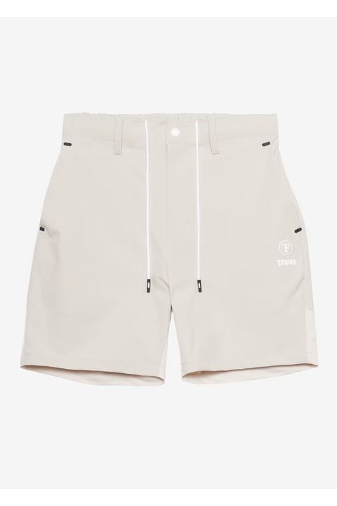 【26SS】 COMBINATION SHORTS / 異素材切り替え ショートパンツ (ベージュ)