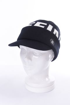 KNIT WORK CAP / ビッグロゴ ニットワークキャップ (ブラック)