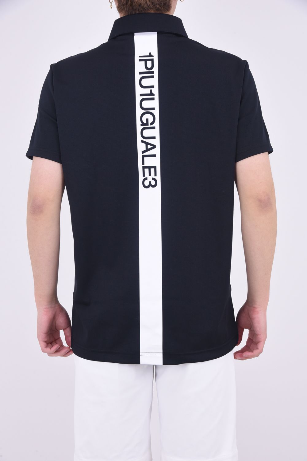 1PIU1UGUALE3 GOLF - BACK TAPE LOGO S/S POLO / アイコンロゴ バック