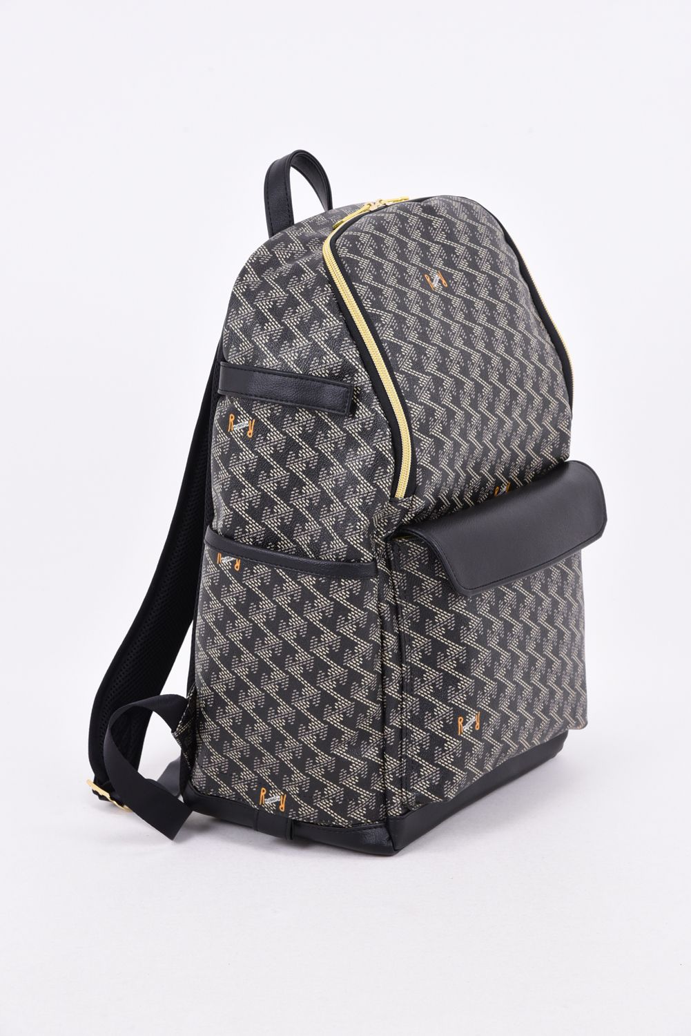 【26AW】 LARUS TRAINER (ラルストレーナー) / ブランドオリジナルテキスタイル バックパック (ダークブラック)*