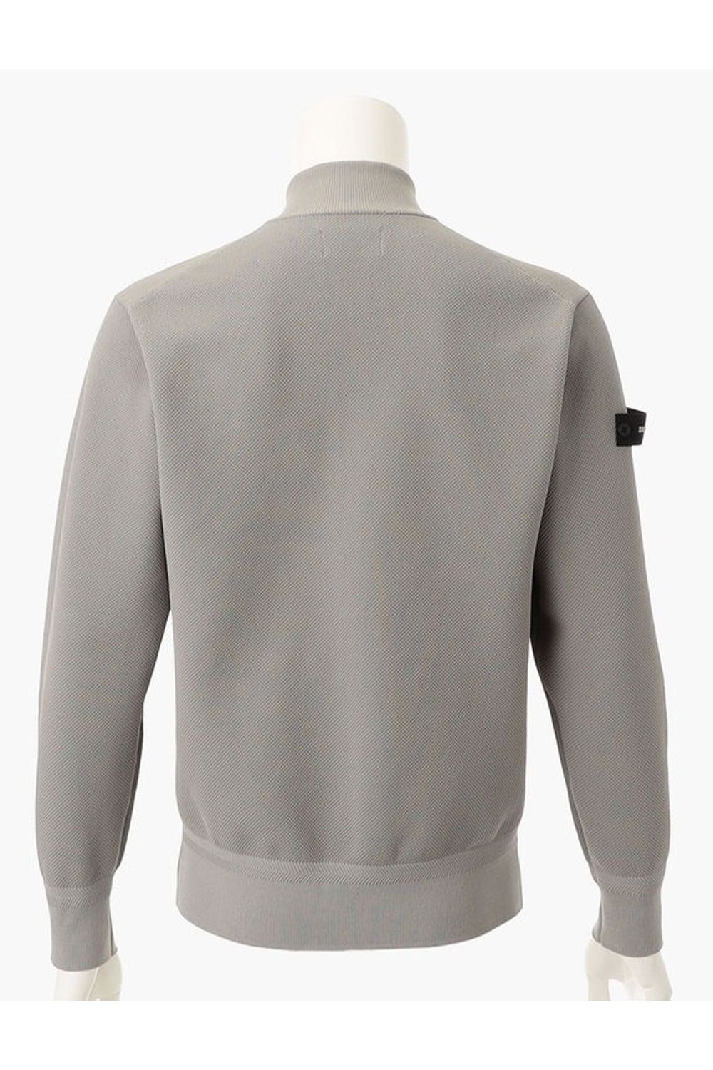【25AW】 MEN'S WR KNIT HALFZIP TOP / 超撥水糸 鹿の子編み ハーフジップニット (グレー)