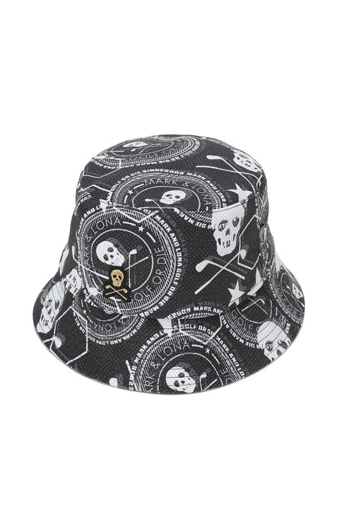 【26SS】 ATLAS VENT BUCKET HAT / アイアンスカルプリント バケットハット (ブラック)