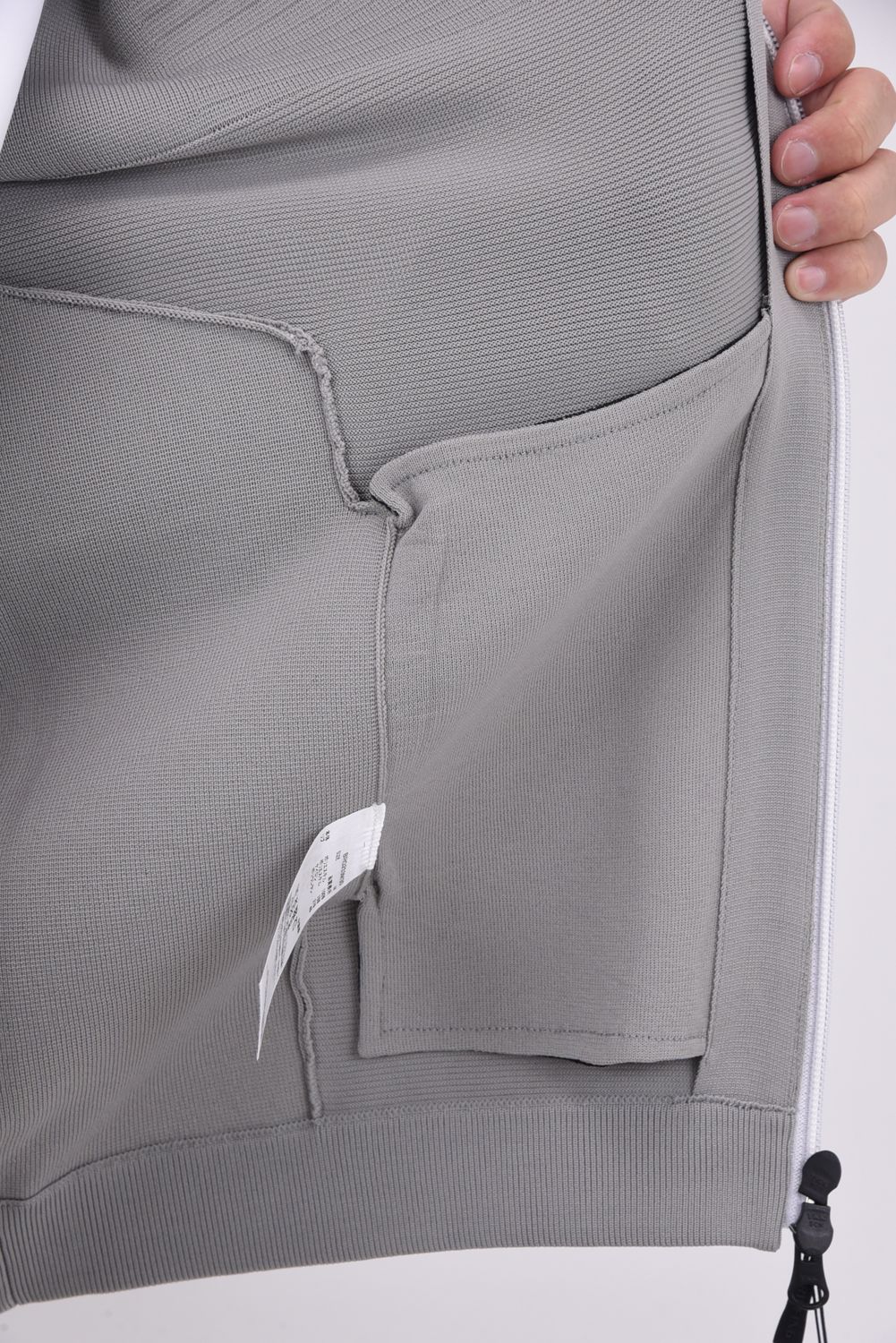 【25AW】 MEN'S WR KNIT BLOUSON / 超撥水糸 ハイネックニットブルゾン (グレー)