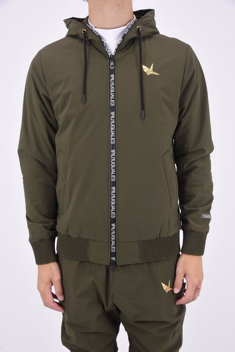 1PIU1UGUALE3 GOLF - ZIP SHAKA PARKA / バックロゴ ポーラテック 
