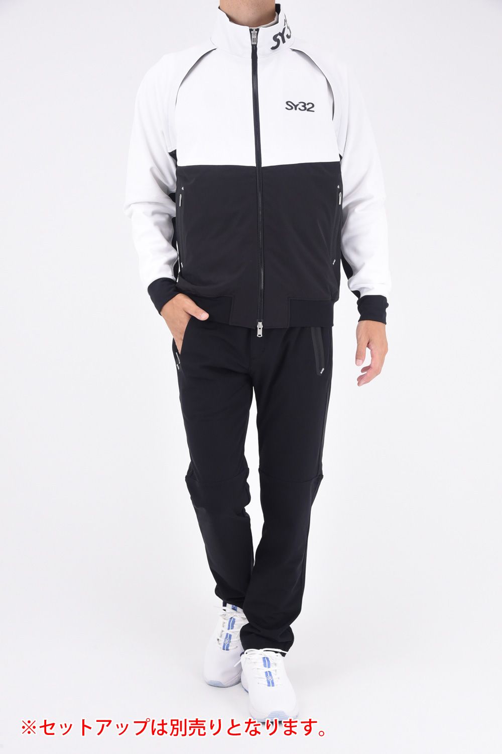 【ABSOLUTE】 VUELTA SWEAT PANTS / ロゴプリント 裏起毛 ストレッチパンツ ブラック*